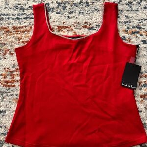 Nicole Miller Bold Red Tank Top
